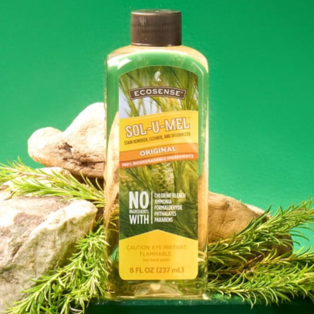 ECOSENSE Sol-U-Mel 3-N-1 Cleaner Original Scent Stain Remover Concentrate 8fl.oz